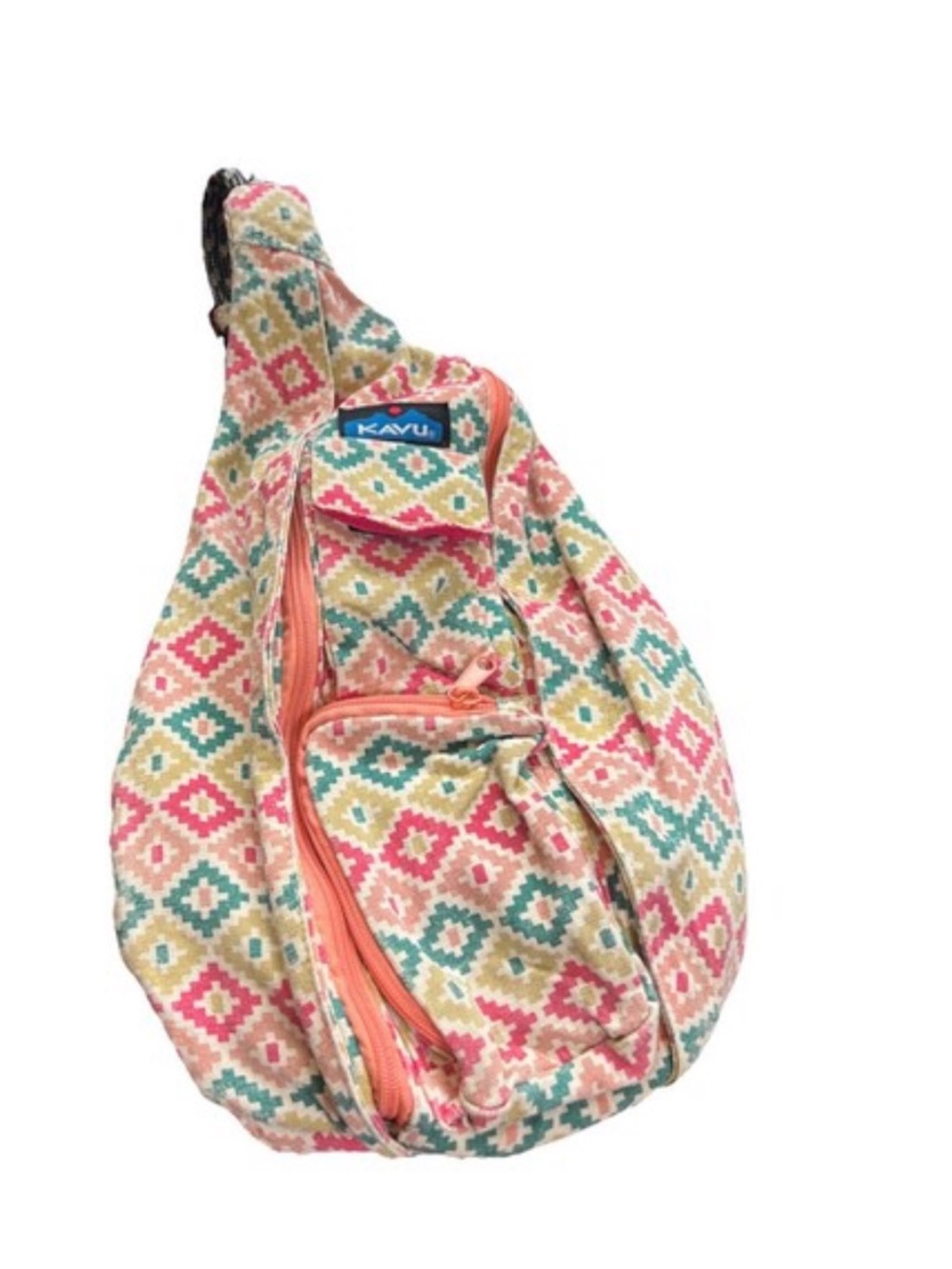 KAVU Pink Multi Pattern Sling Bag